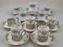 Appraisal: A set of six Coalport '' Revelry '' coffee cups