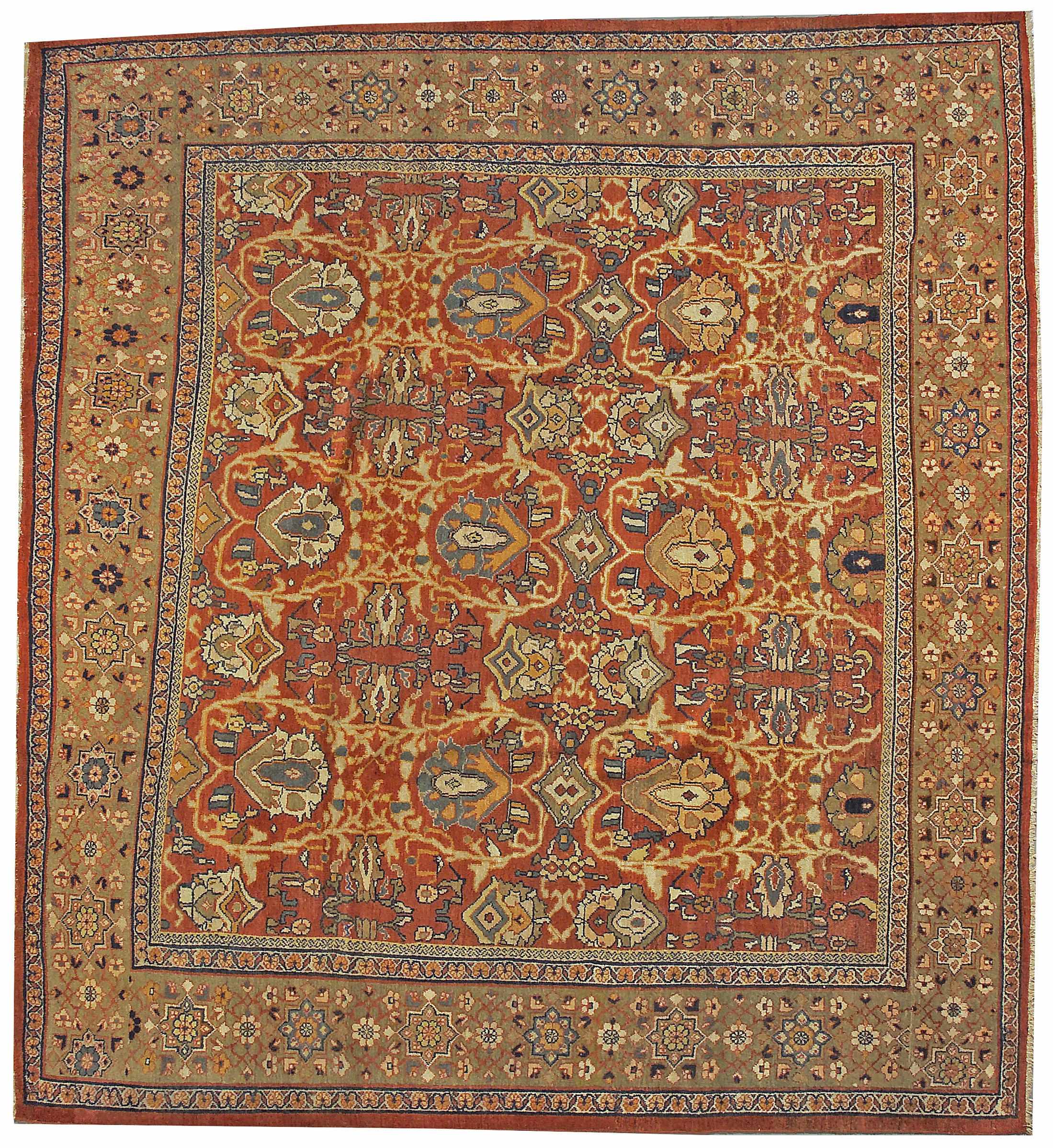 Appraisal: A Sultanabad carpet Central Persialate th centurysize approximately ft in