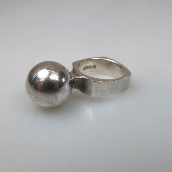 Appraisal: Walter Schluep Canadian Sterling Silver Ring mounted with a silver