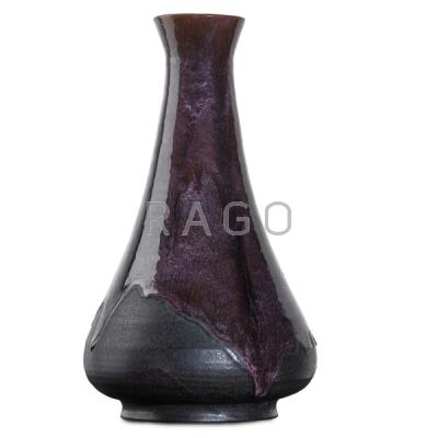 Appraisal: PEWABIC Tall vase purple glaze Condition Report