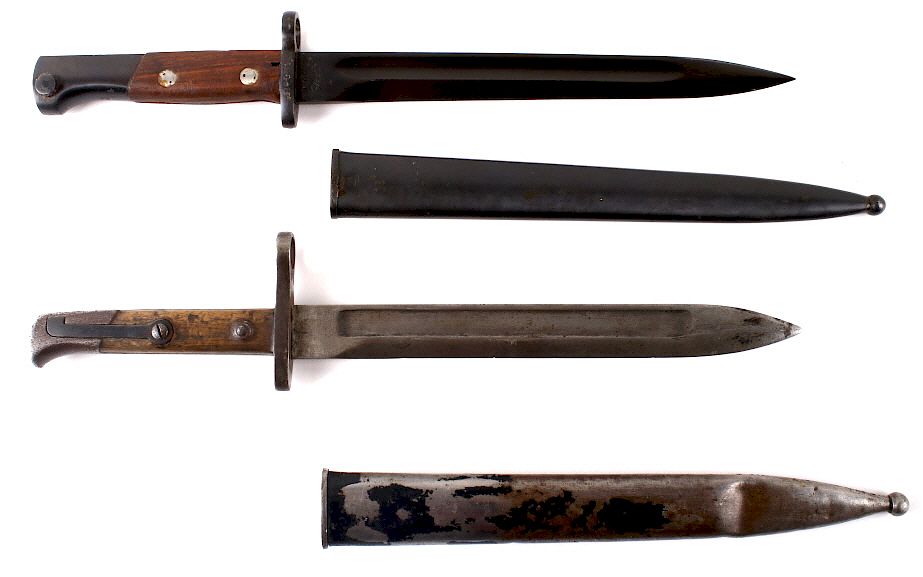 Appraisal: Set of Two Mauser Bayonets with Sheaths Included in this