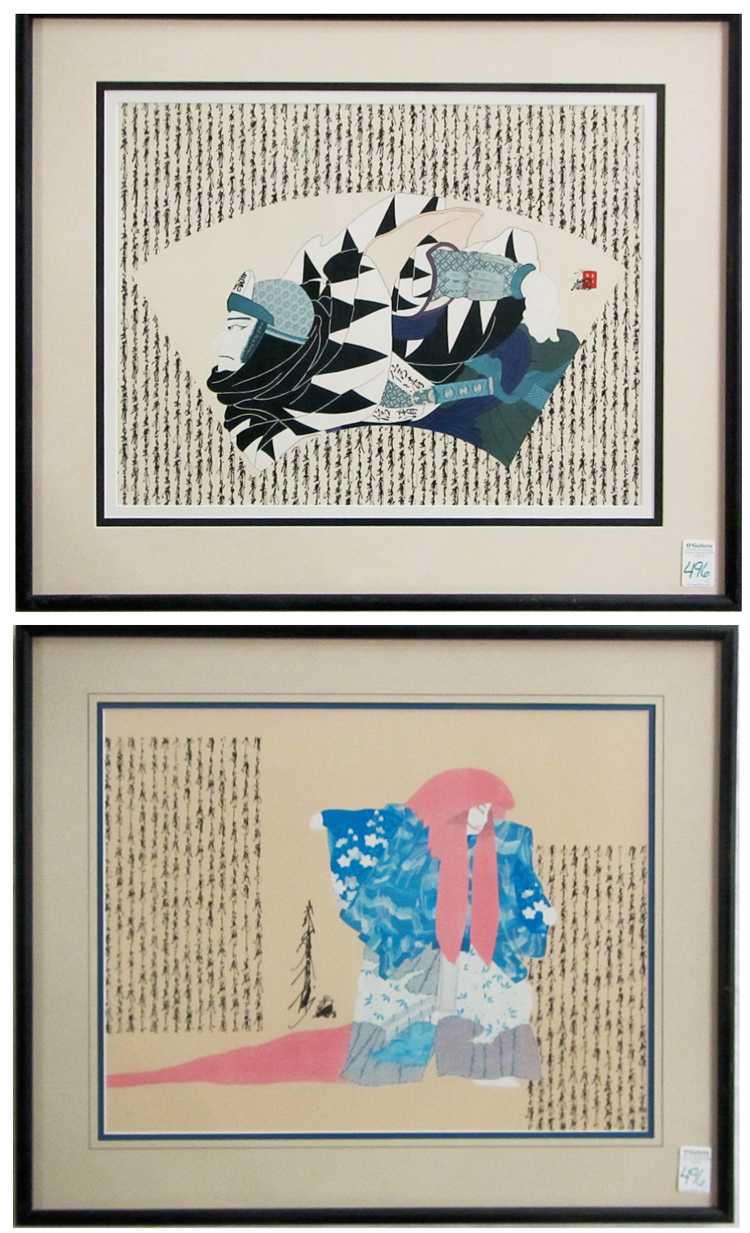 Appraisal: HISASHI OTSUKA TWO LIMITED EDITION PRINTS Japan Hawaii born the