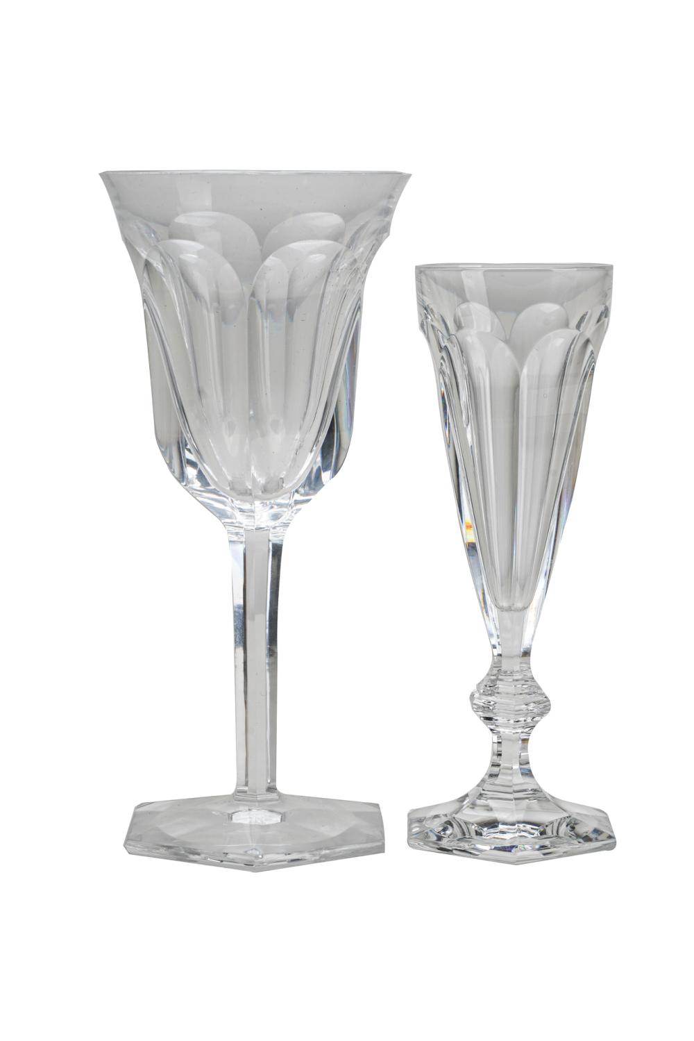 Appraisal: COLLECTION OF BACCARAT CRYSTAL DRINKWAREcomprising five water goblets one wine