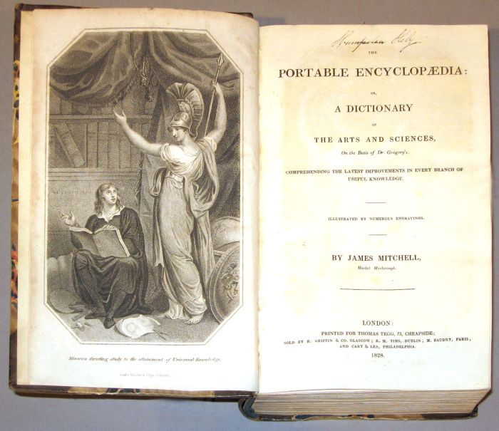 Appraisal: vol Mitchell James Portable Encyclopedia or A Dictionary of Arts