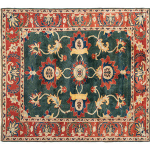 Appraisal: An Indo-Persian Wool Rug th Century feet inches x feet