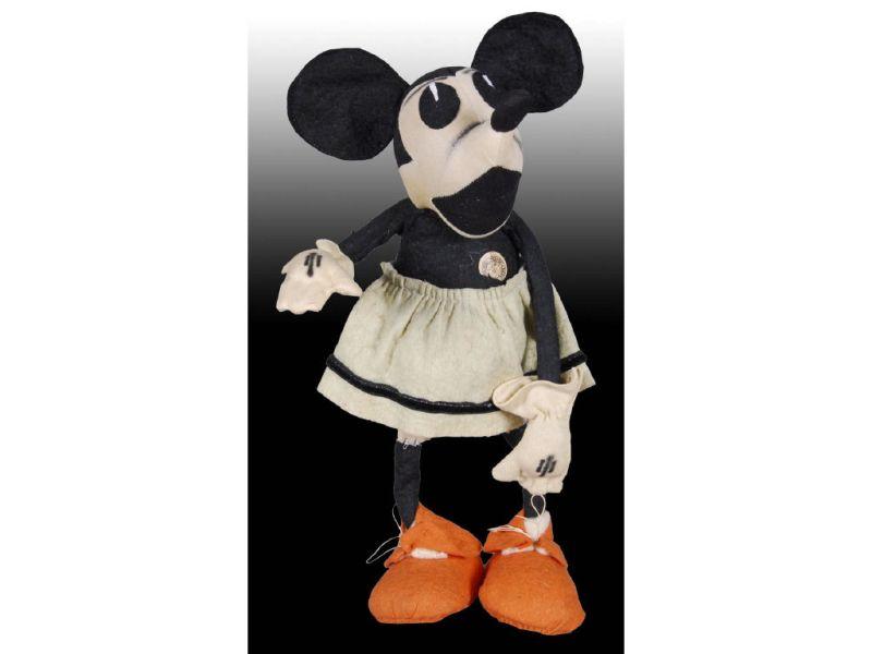 Appraisal: Walt Disney Mickey Mouse Doll Description '' Movable arms and