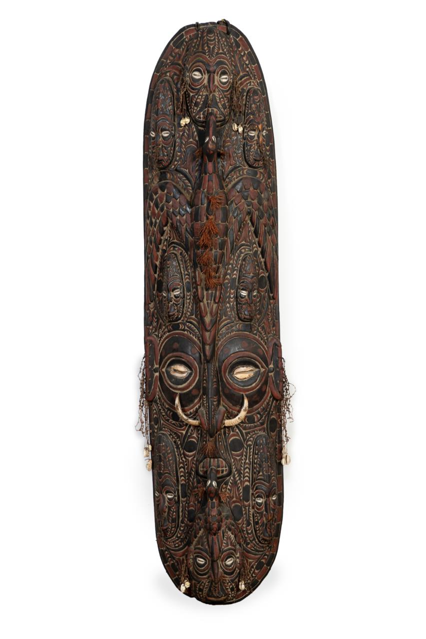 Appraisal: PAPUA NEW GUINEA DECORATIVE CEREMONIAL MASK SHELL Oceania Papua New