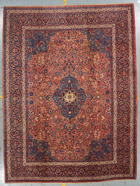 Appraisal: A Kashan carpet Central Persia circa size approximately ft in