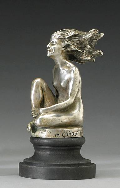 Appraisal: A fine and rare 'Femme au vent' mascot by Guiraud