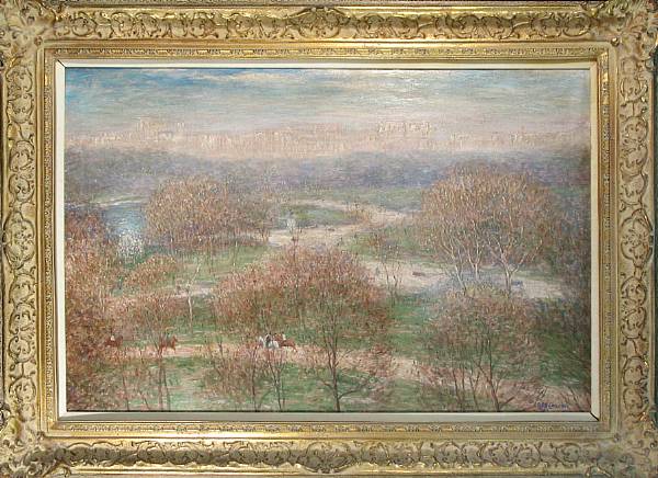 Appraisal: Gail Sherman Corbett American - Cherry Trees in Central Park