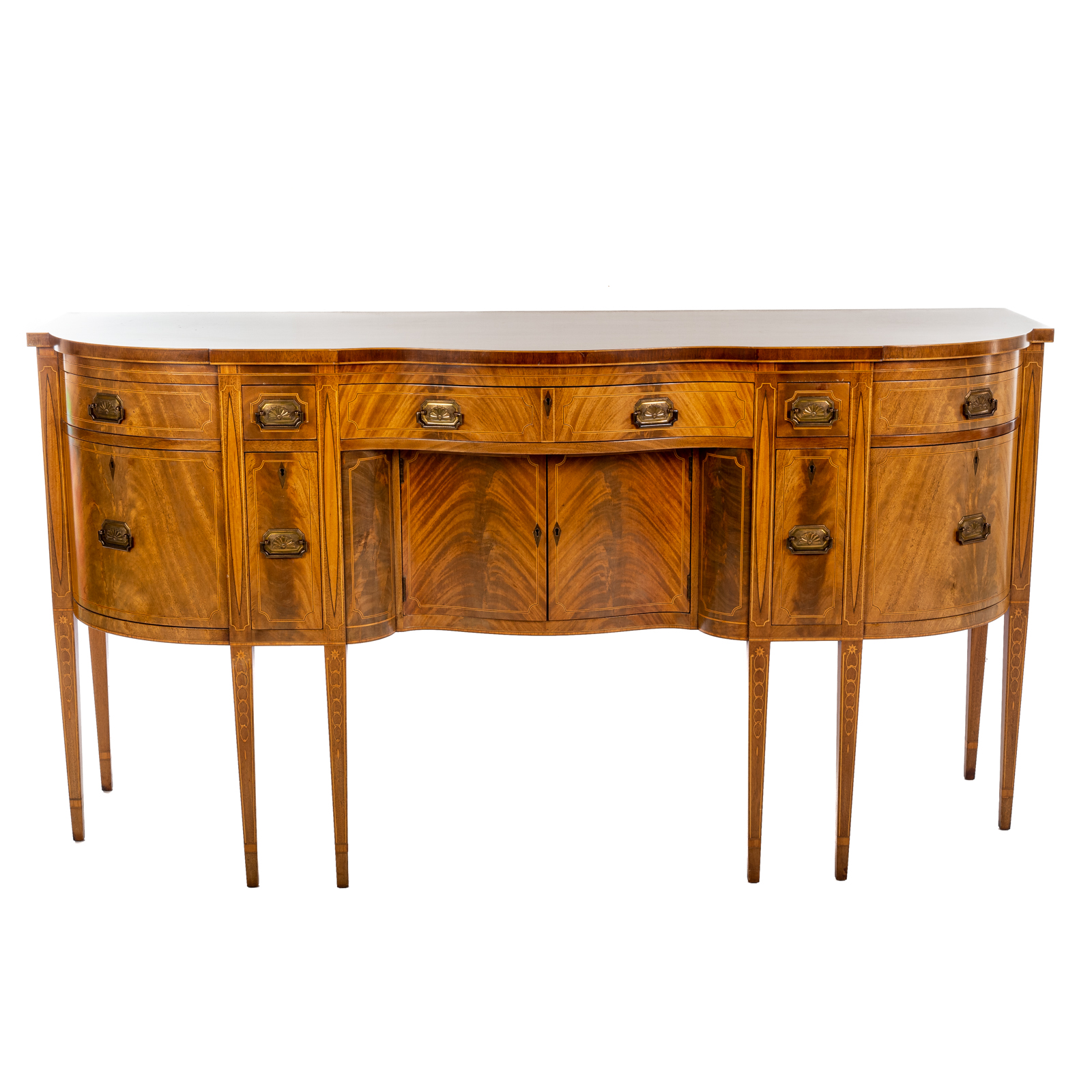 Appraisal: FEDERAL STYLE INLAID MAHOGANY SIDEBOARD th century in the New