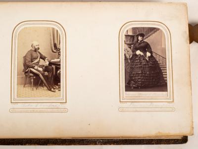 Appraisal: Album carte de visite photographic portraits of Queen Victoria her