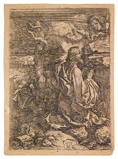 Appraisal: ALBRECHT D RER Christ on the Mount of Olives Etching