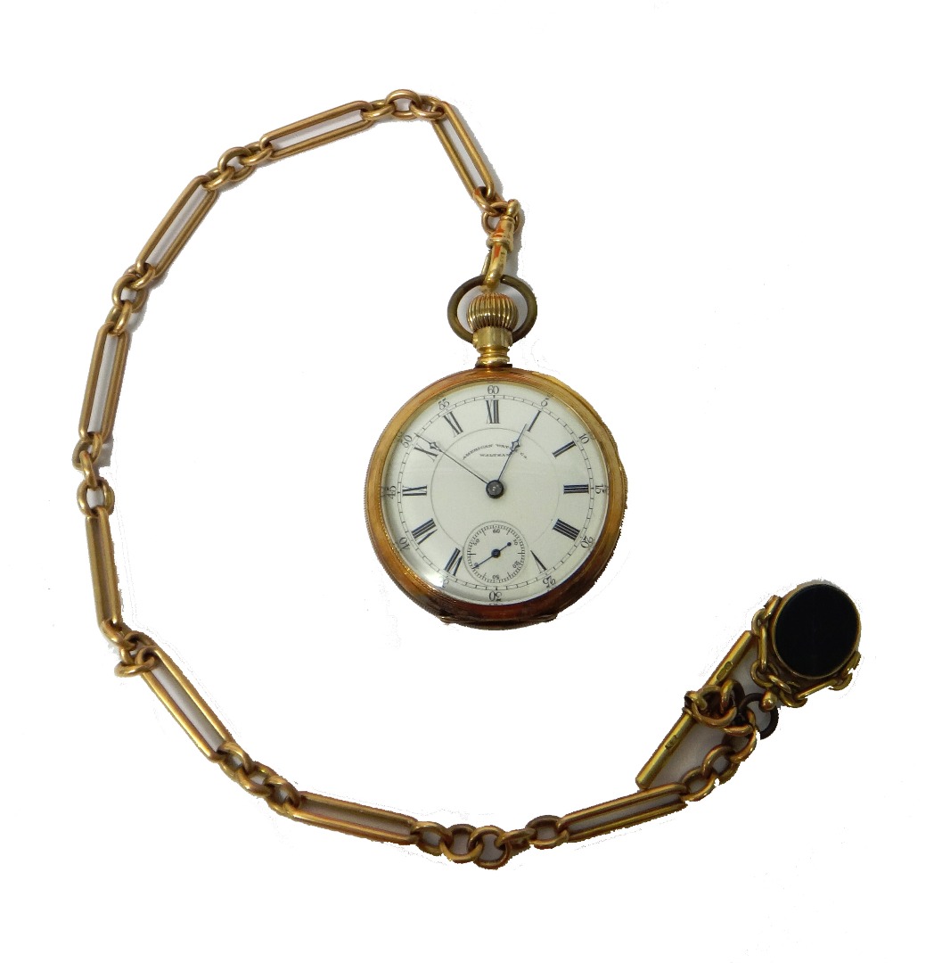 Appraisal: A gentleman's gold cased keyless wind openfaced pocket watch the