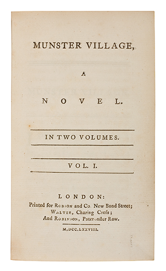 Appraisal: WALKER or HAMILTON MARY Lady Munster Village A Novel pages