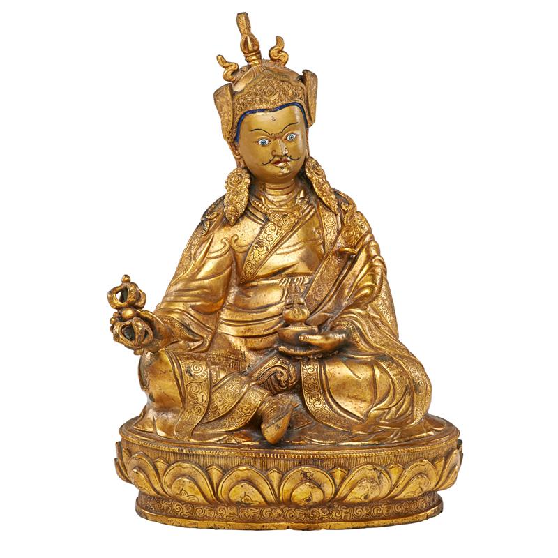 Appraisal: TIBETAN GILT-BRONZE FIGURE Condition Report