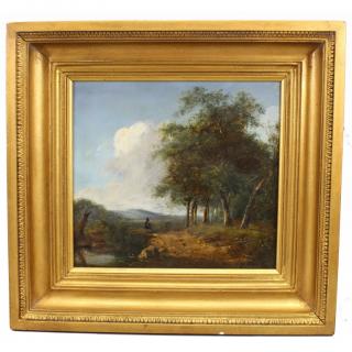 Appraisal: Daniel Sherrin The Elder - Landscape with figure Oil on