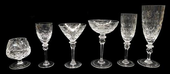 Appraisal: Rogaska 'Gallia' pattern stemware approximately fifty-three pieces th Century Yugoslavian