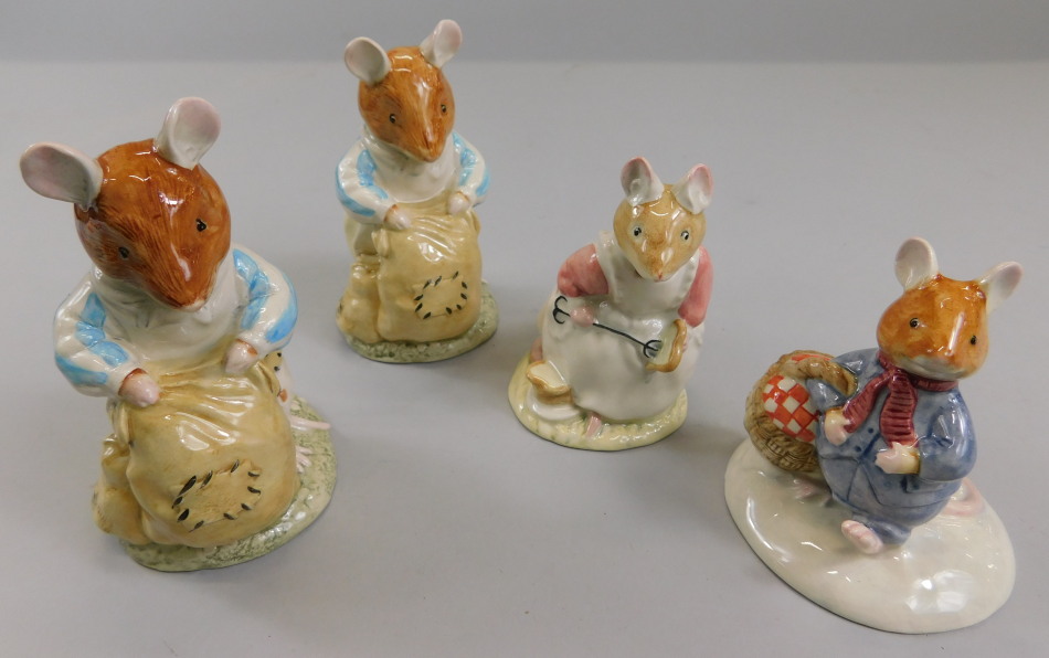 Appraisal: Four Royal Doulton Brambly Hedge figures to include Dusty Dogwood