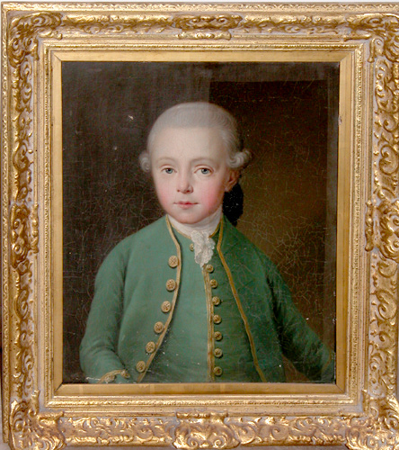 Appraisal: Half length portrait of a privledged youth th Century European