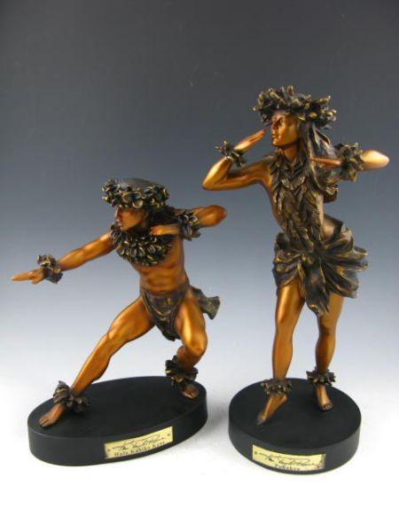 Appraisal: Two Figures Kim Taylor Reece both composition Pohakea the second