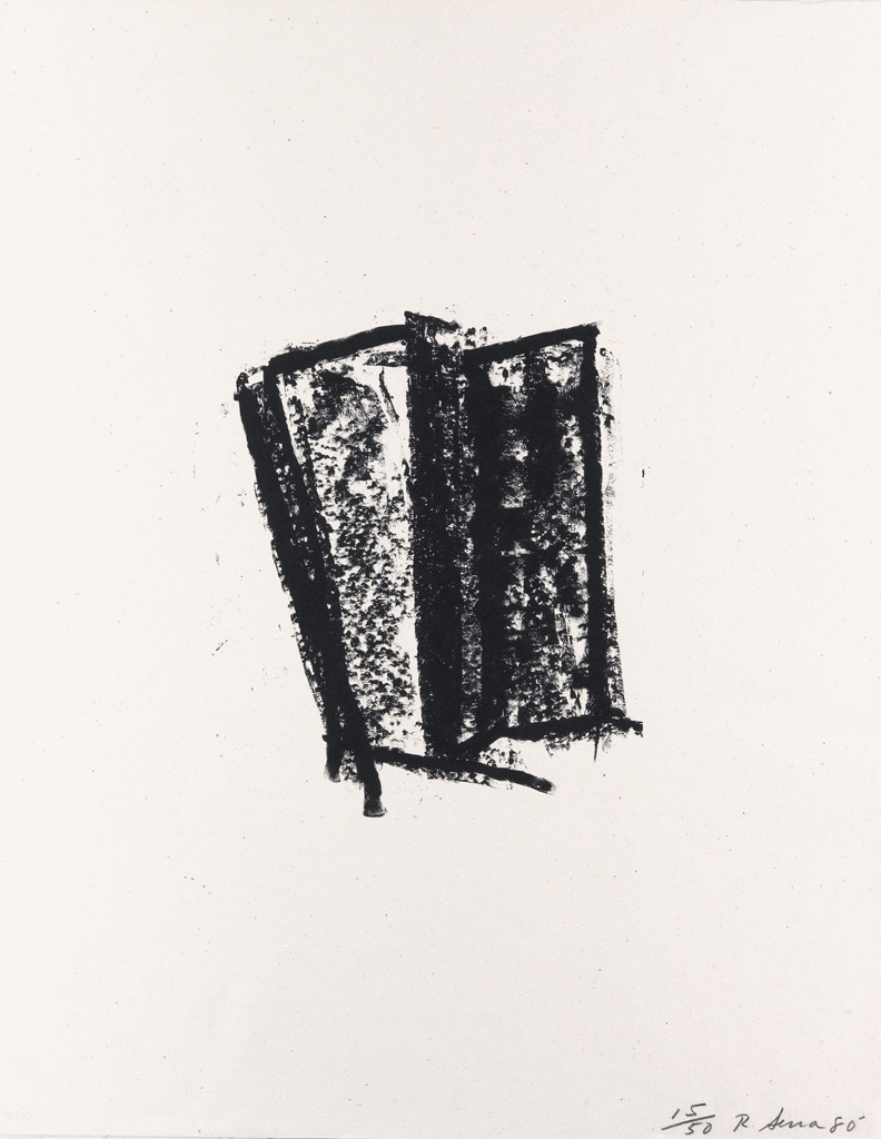 Appraisal: RICHARD SERRA Sketch Lithograph on on John Koller HMP paper