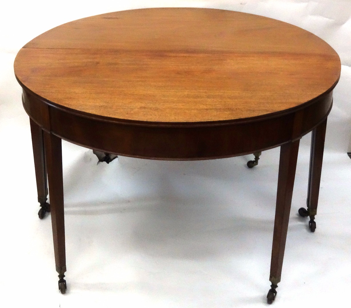 Appraisal: A George III mahogany 'D' end dining table with moulded