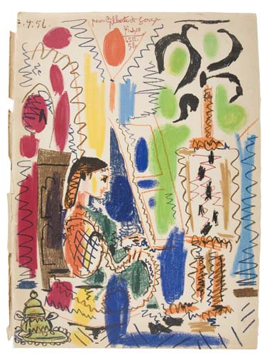 Appraisal: PABLO PICASSO L'Atelier de Cannes Color lithograph on Arches x