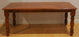 Appraisal: A stained maple kitchen table cm wide cm deep cm