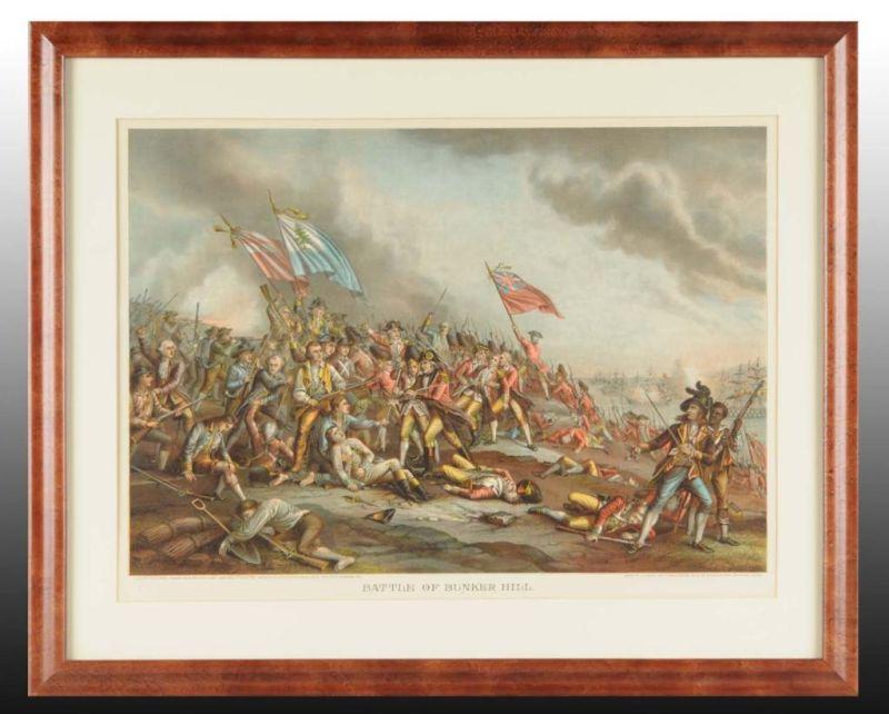 Appraisal: Kurz Allison Litho Battle of Bunker Hill Description Circa s