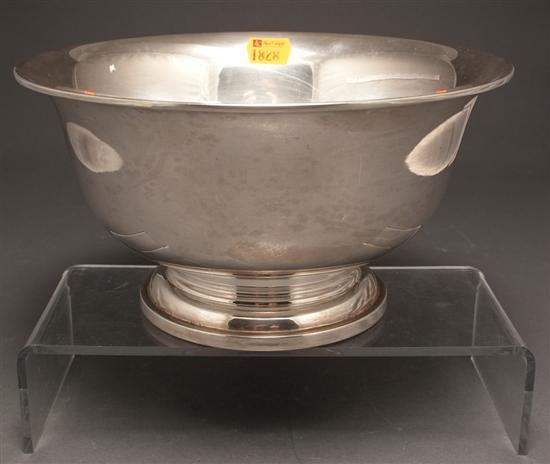 Appraisal: American silver Revere pattern bowl mid- th century in H