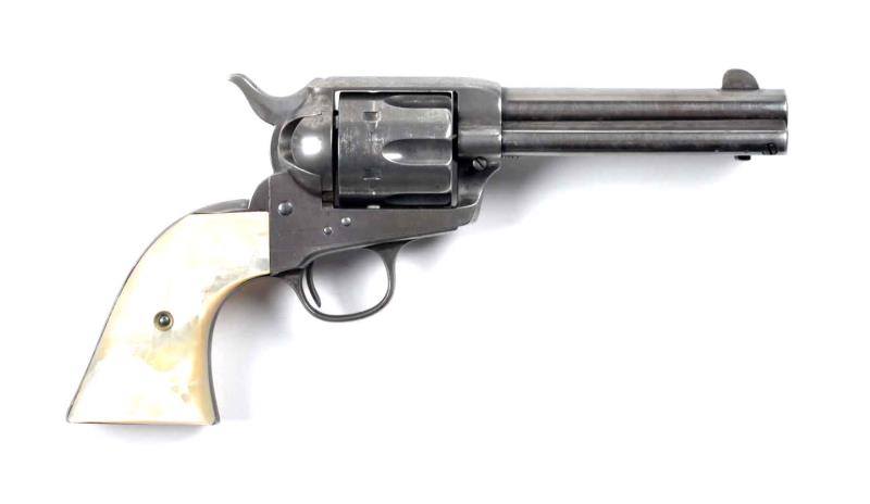 Appraisal: Colt S A A Revolver Serial Features a - barrel