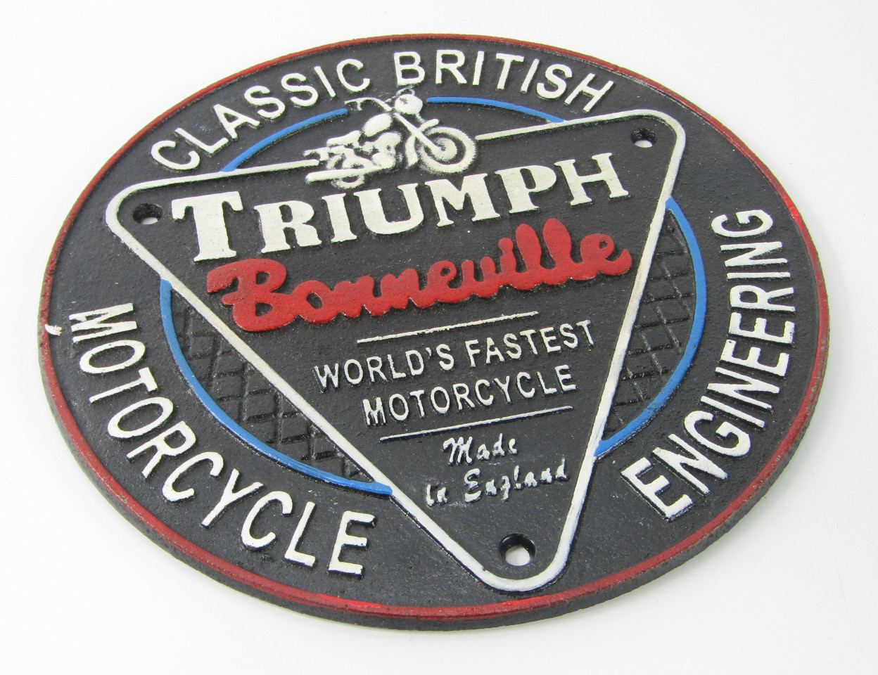 Appraisal: A Triumph motorcycle sign