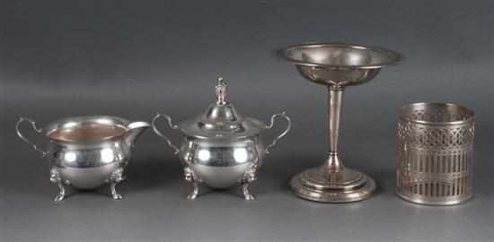 Appraisal: Assorted American sterling silver table articles by various makers comprising