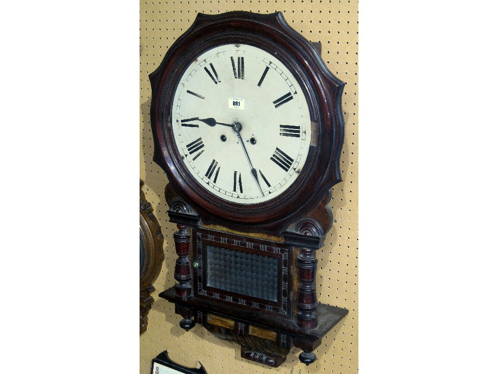 Appraisal: Victorian wall clock