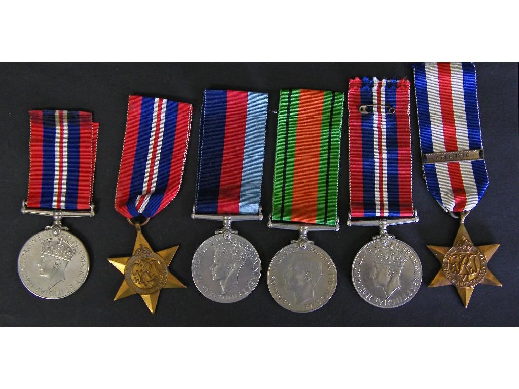 Appraisal: Trio of World War II medals to include The -