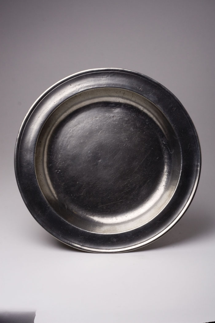 Appraisal: PEWTER DEEP DISH EBENEZER SOUTHMAYD - Middletown Connecticut circa -