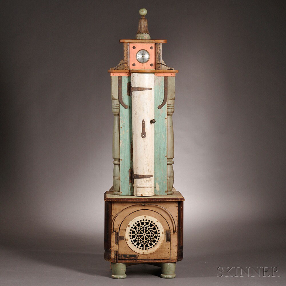 Appraisal: Folk Art Tall Case Clock made by Richard Dunbrack Martha's