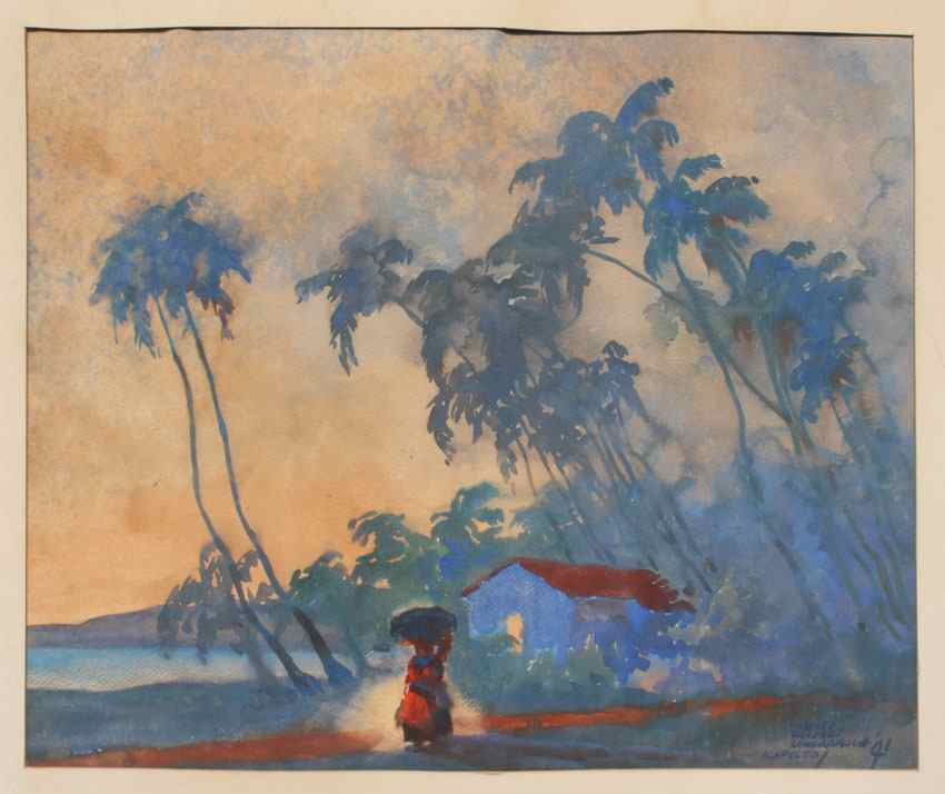 Appraisal: LONGABAUGH Charles Oglesby American - ''Acapulco'' Watercolor sight size ''