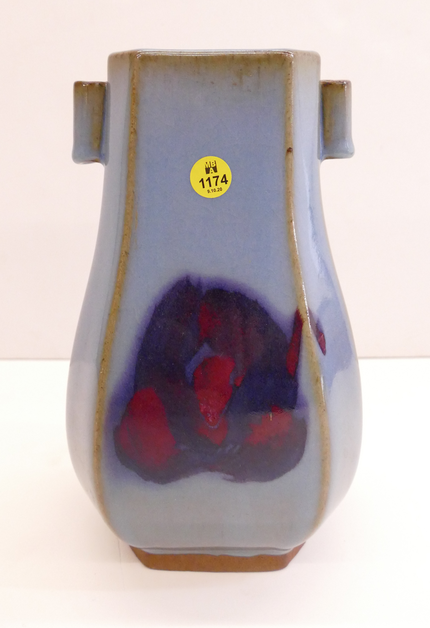 Appraisal: Chinese Junyao Ceramic Arrow Vase- ''