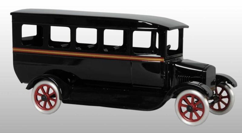 Appraisal: Pressed Steel Flivver Bus Toy Description Cowdery Toy Works prototype