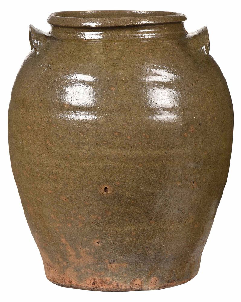 Appraisal: Rare and Important Edgefield Dave Drake Attributed Mystery Inscription Jar