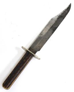 Appraisal: Victorian J Clarke Son Sheffield Hunting Knife The clip-point fixed