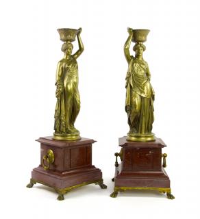 Appraisal: AFTER LOUIS VALENTIN ELIAS ROBERT French - Classical Maidens Gilt