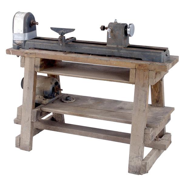 Appraisal: CRAFTSMAN lathe model number on shop-built stand Provenance Phil Powell