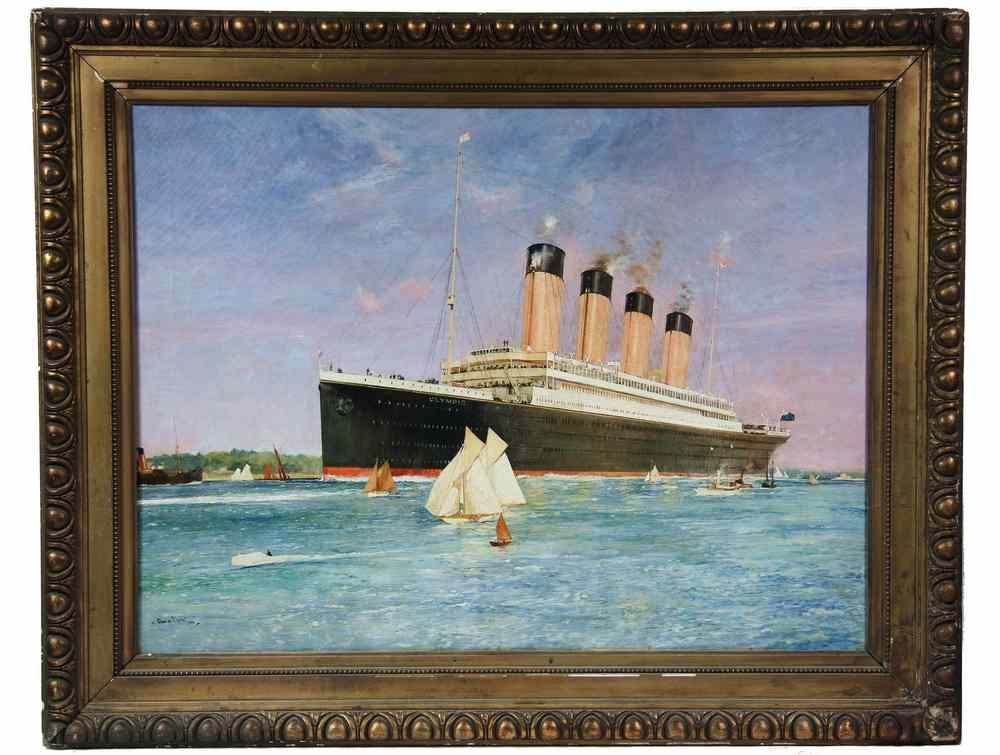 Appraisal: OOC - Portrait of the Cunard White Star Ocean Liner