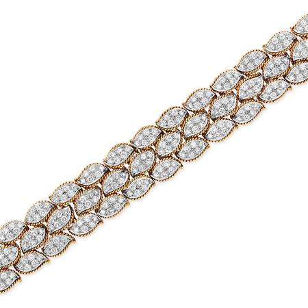 Appraisal: Gold Platinum and Diamond Bracelet Estimate -