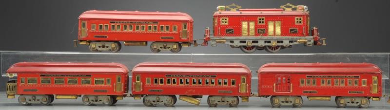 Appraisal: Set includes American Flyer No electric locomotive is complete and