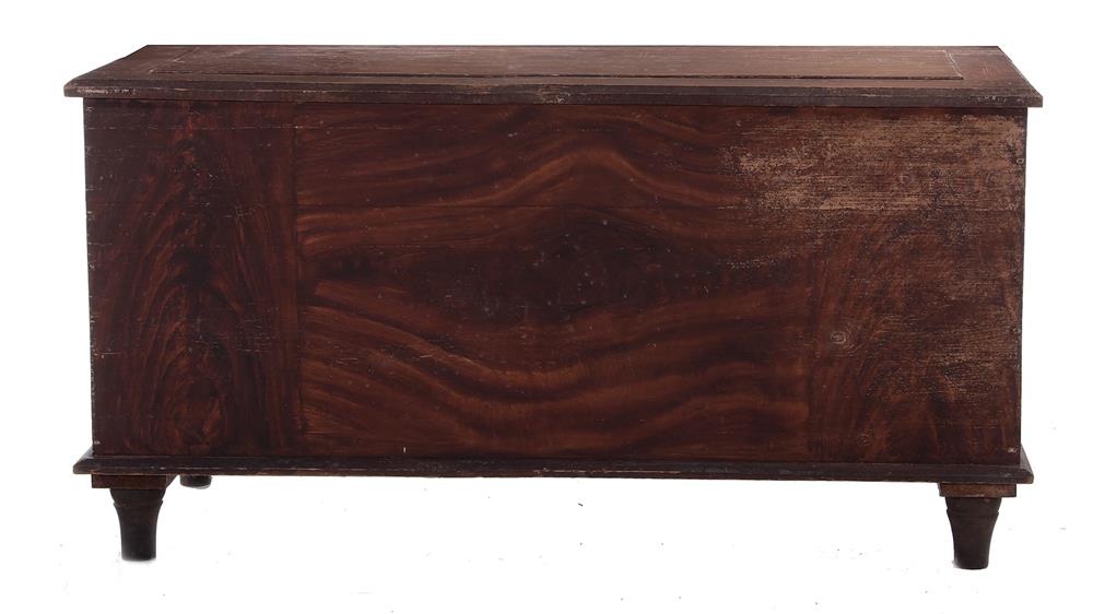 Appraisal: American grain-painted poplar blanket chest early th century paneled hinged