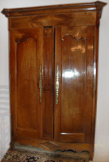 Appraisal: French Provincial Fruitwood Armoire Estimate -